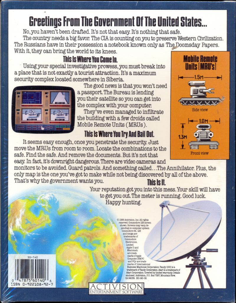 Hacker II : The Doomsday Papers - Dos