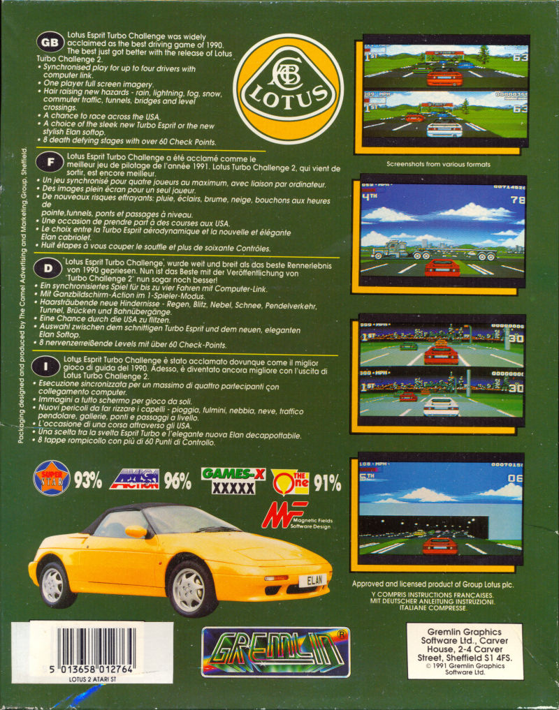 Lotus Turbo Challenge 2 - Dos