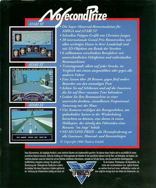 No Second Prize - Dos