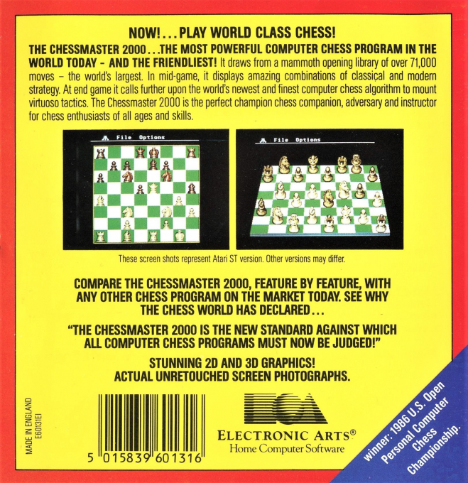 The Chessmaster 2000 - Dos