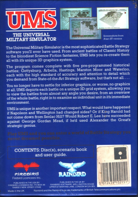 UMS : The Universal Military Simulator - Dos