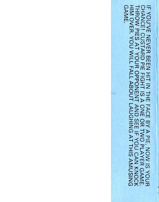 Custard Pie Fight - Dos