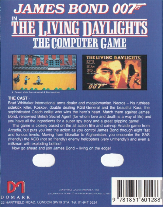 James Bond 007 In The Living Daylights - The Computer Game - Dos