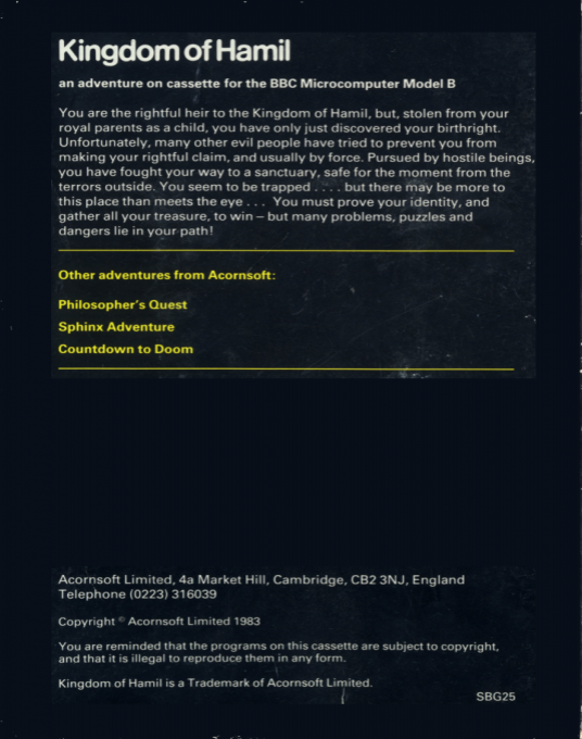 Kingdom Of Hamil - Dos