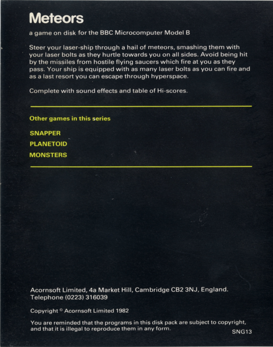 Meteors - Dos