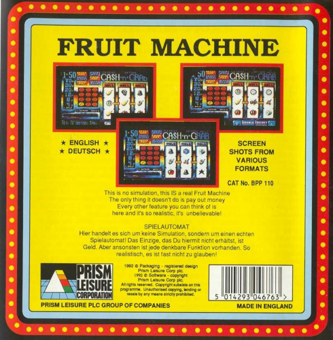 Arcade Fruit Machine : Cash 'n' Grab - Dos
