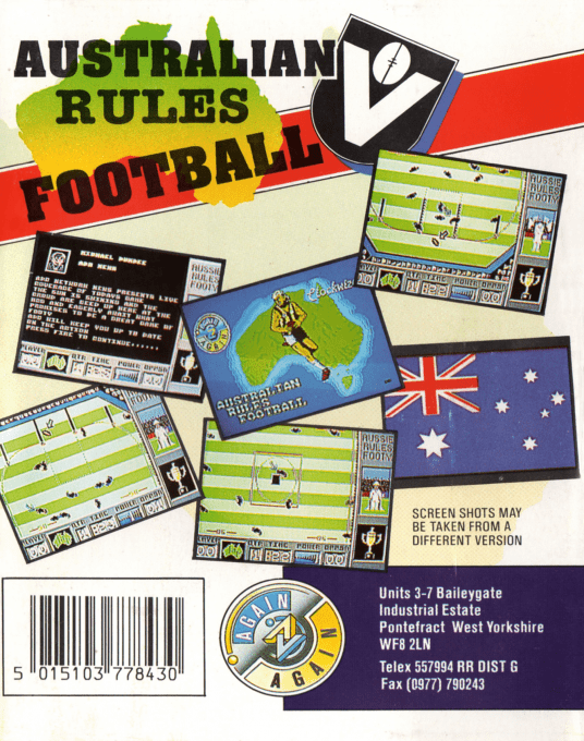 Australian Rules Football - Dos