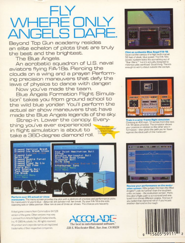 Blue Angels : Formation Flight Simulation - Dos