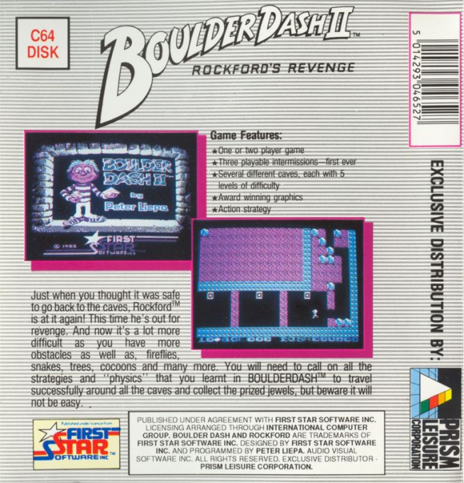 Boulder Dash II : Rockford's Revenge - Dos