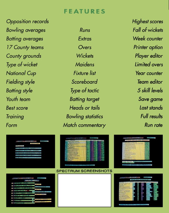 County Cricket - Dos