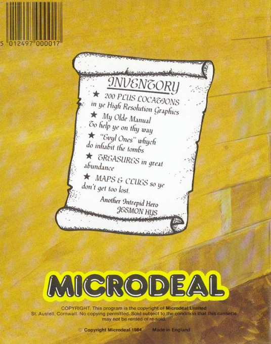 Cuthbert in the Tombs - Dos