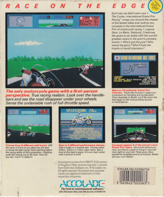 Cycles - International Grand Prix Racing, The - Dos