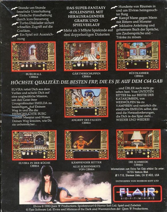 Elvira : Mistress of the Dark - Dos