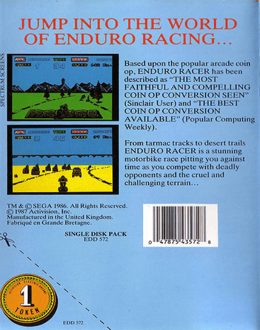 Enduro Racer - Dos
