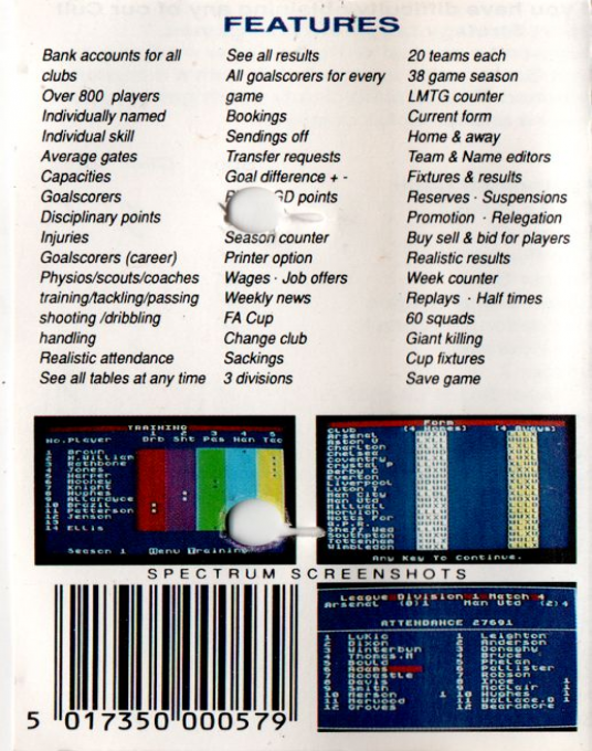 Football Champions - Dos