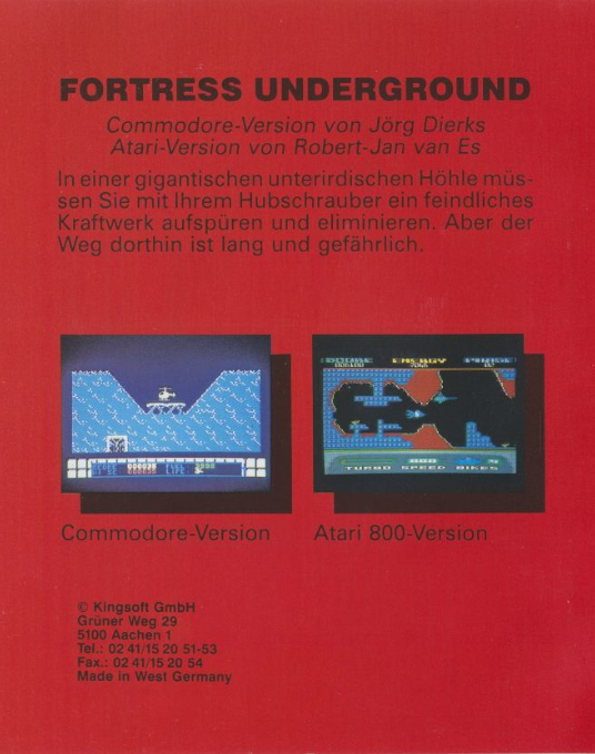 Fortress Underground - Dos