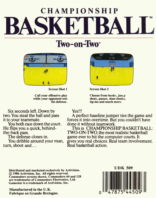 GBA Championship Basketball : Two-on-Two - Dos