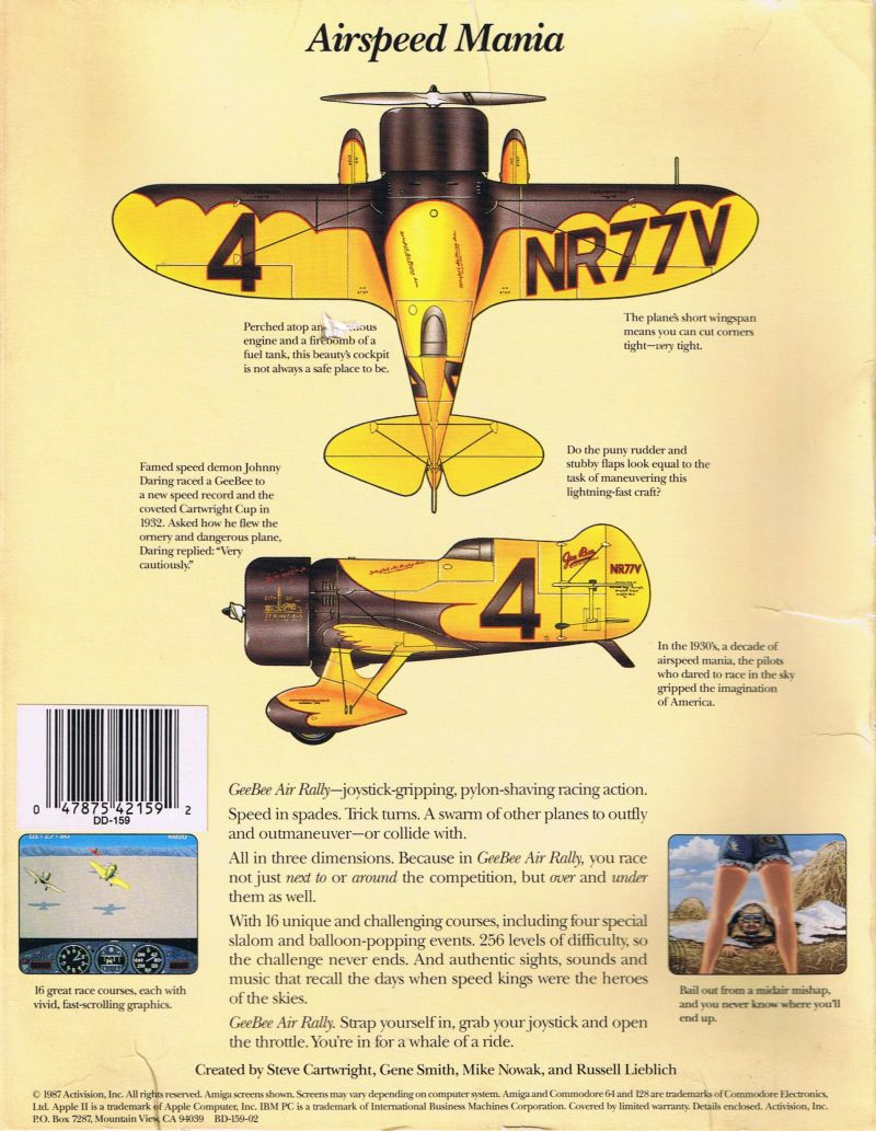 Gee Bee Air Rally - Dos