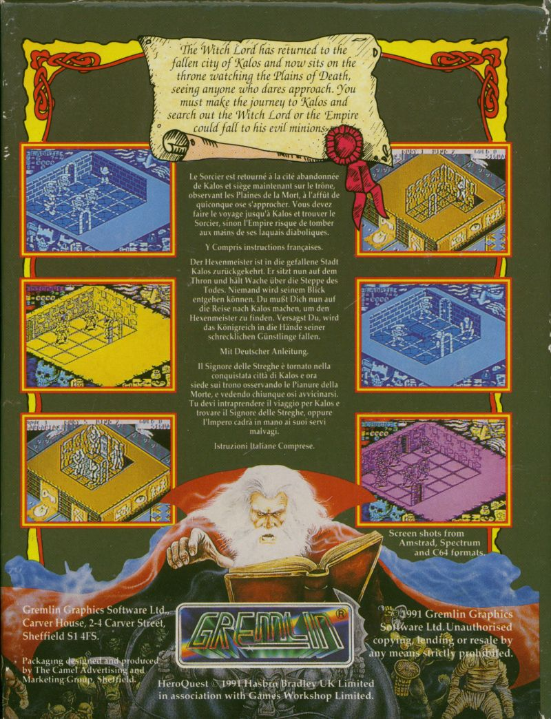 Hero Quest : Return of the Witchlord - Dos