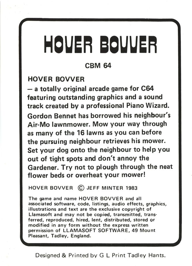 Hover Bovver dos