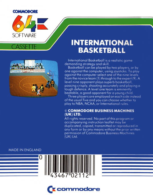 International Basketball dos