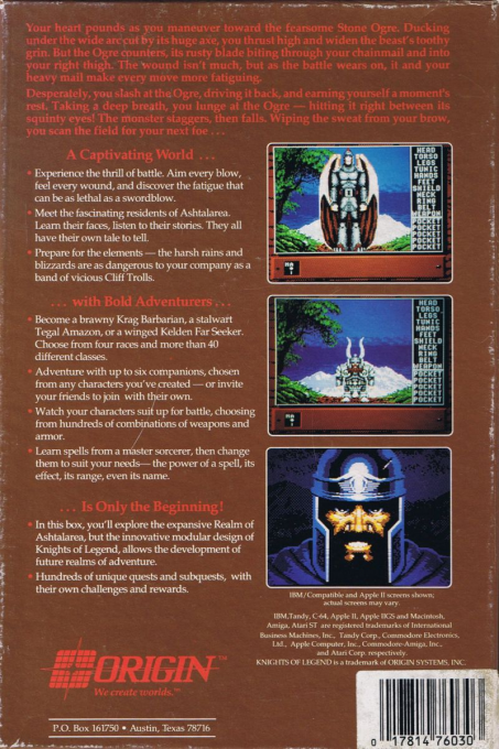 Knights of Legend dos