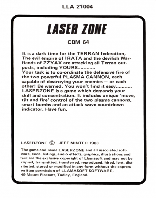 Lazer Zone - Dos