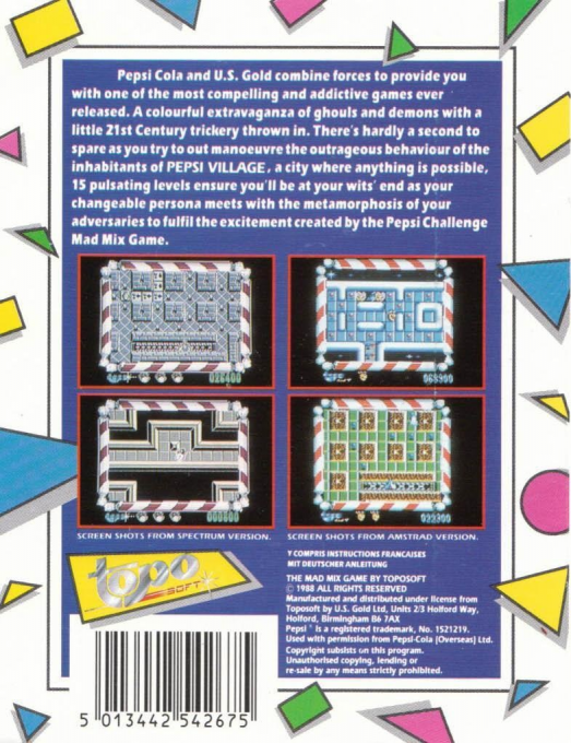 Mad Mix Game - The Pepsi Challenge dos