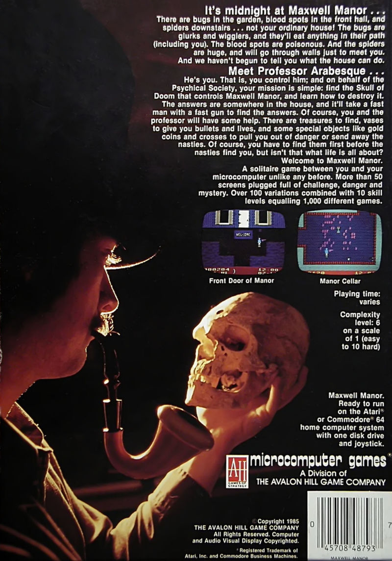 Maxwell Manor : Skull of Doom dos