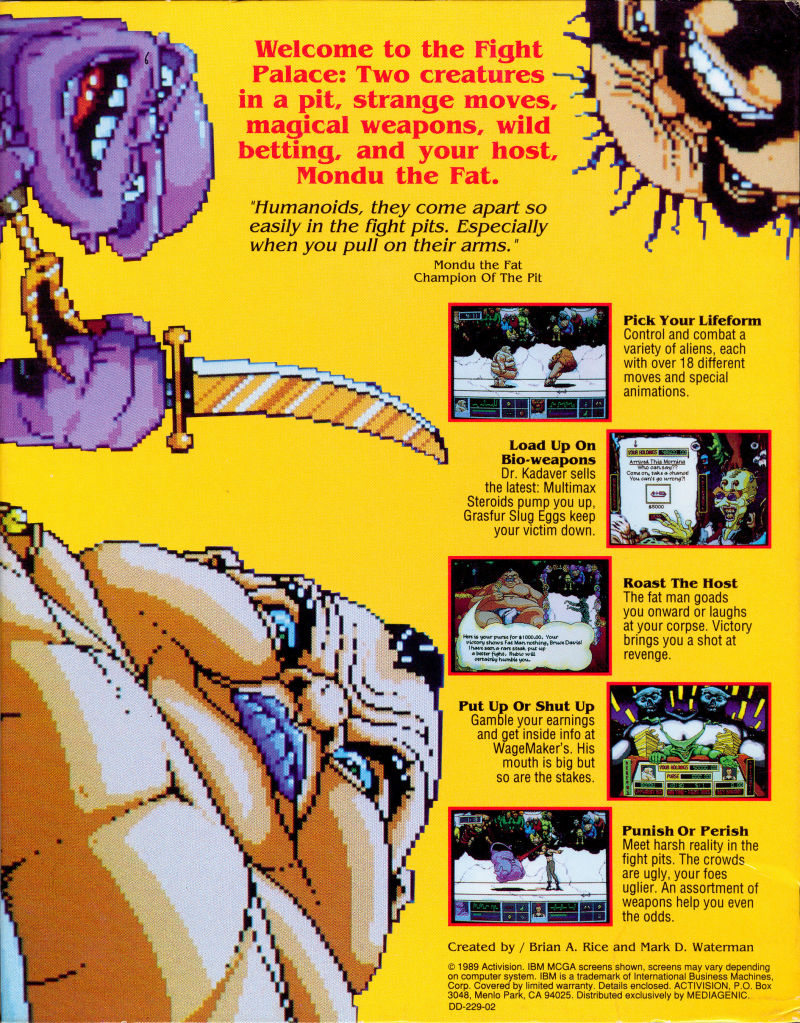 Mondu's Fight Palace dos