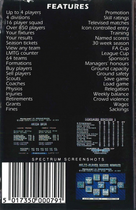 Multi-player Soccer Manager dos