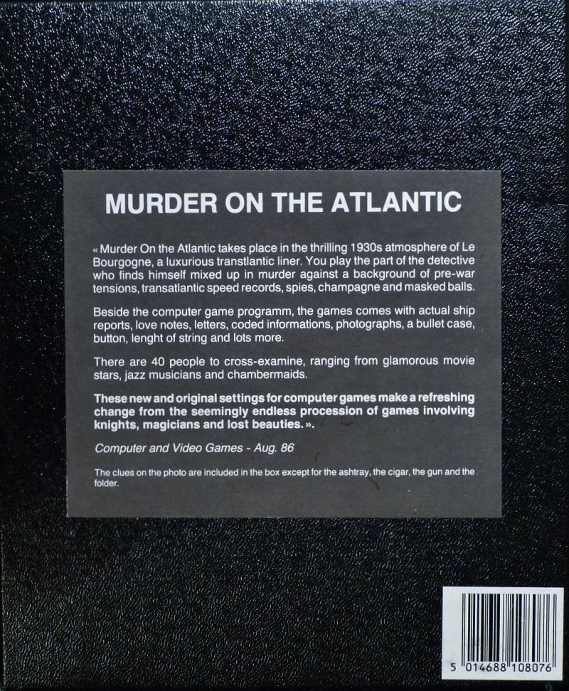Murder on the Atlantic dos