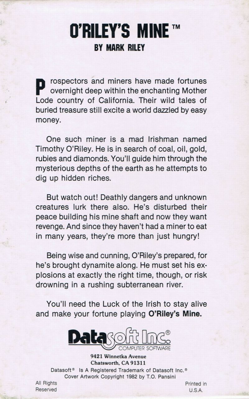 O'Riley's Mine - Dos