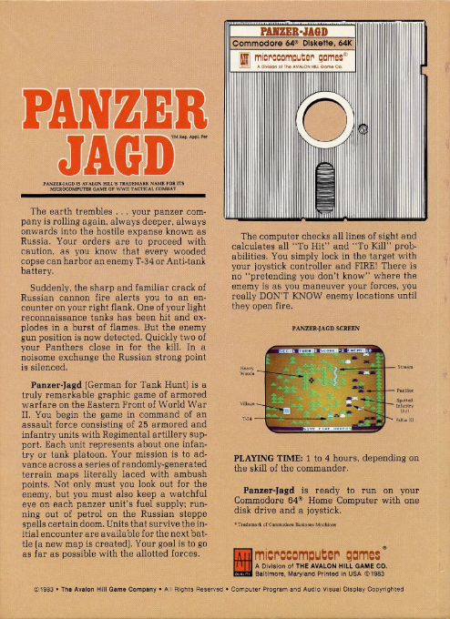 Panzer-Jagd - Dos