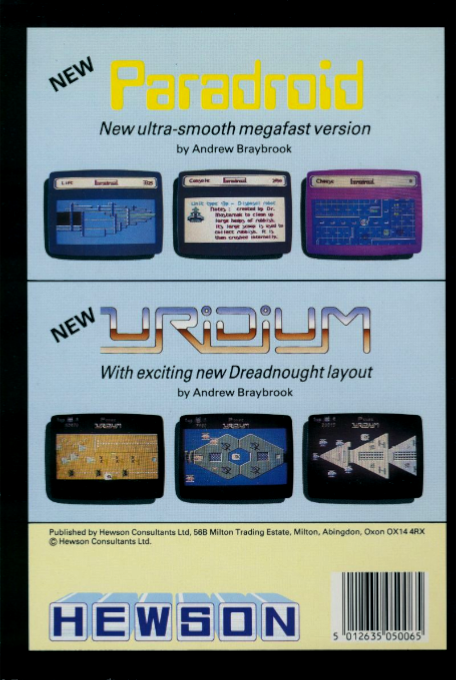 Paradroid : Competition Edition dos