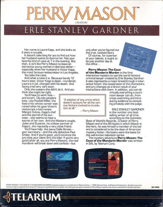 Perry Mason : The Case of the Mandarin Murder dos