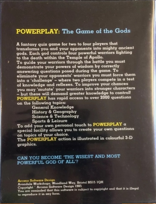 Powerplay - The Game Of The Gods - Dos