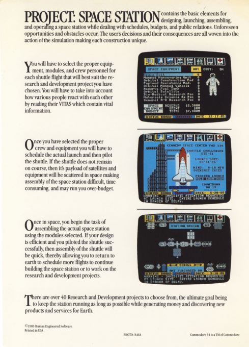 Project : Space Station - Dos
