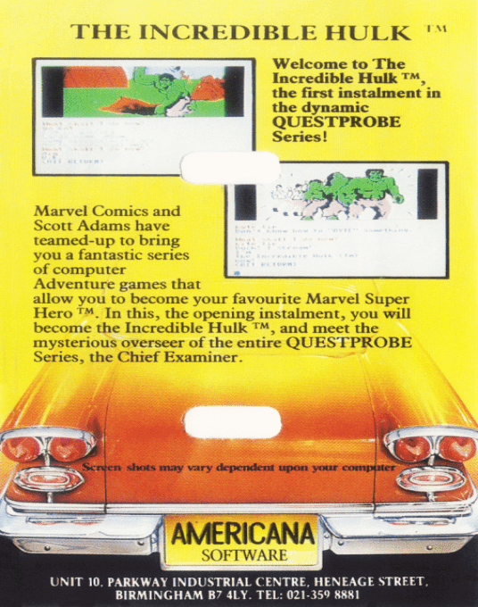 Questprobe Featuring The Hulk dos