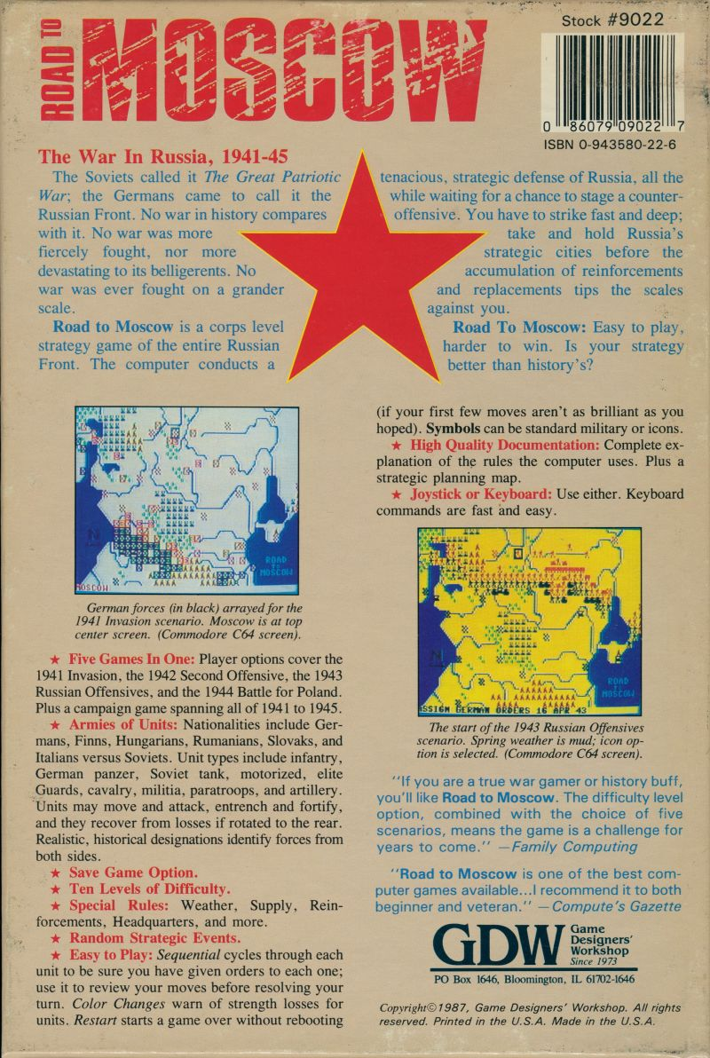 Road to Moscow - Dos