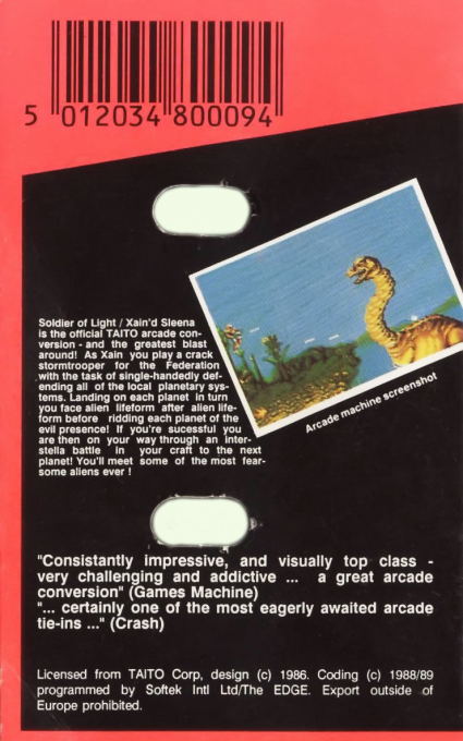 Soldier Of Light (Softek) - Dos