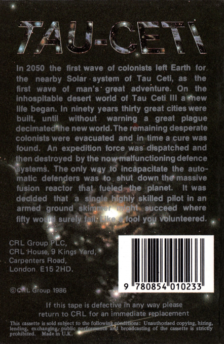 Tau Ceti : The Lost Star Colony - Dos