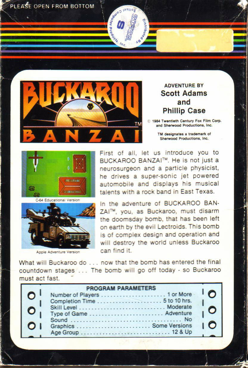 The Adventures of Buckaroo Banzai : Across the 8th Dimension! dos