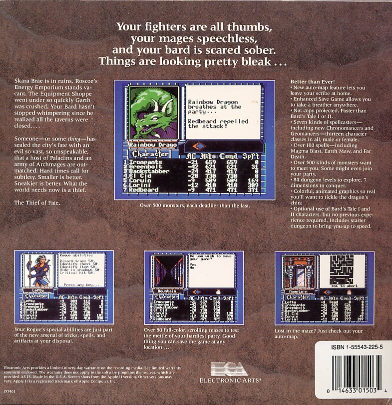 The Bard's Tale III : Thief of Fate - Dos