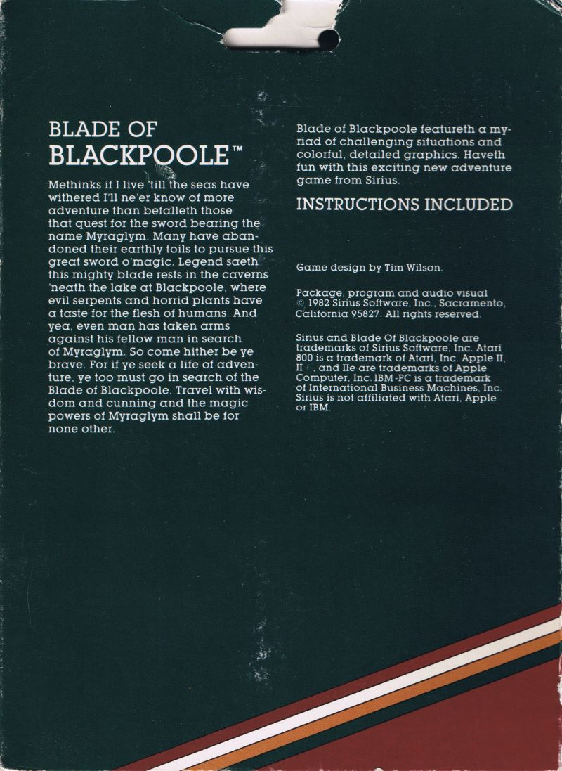 The Blade of Blackpool dos