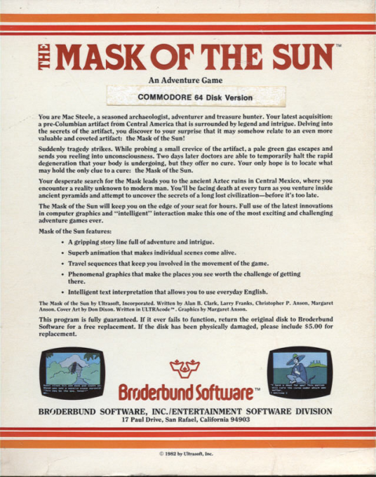 The Mask of the Sun dos