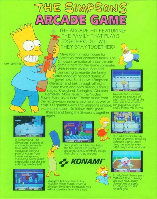 The Simpsons Arcade Game - Dos