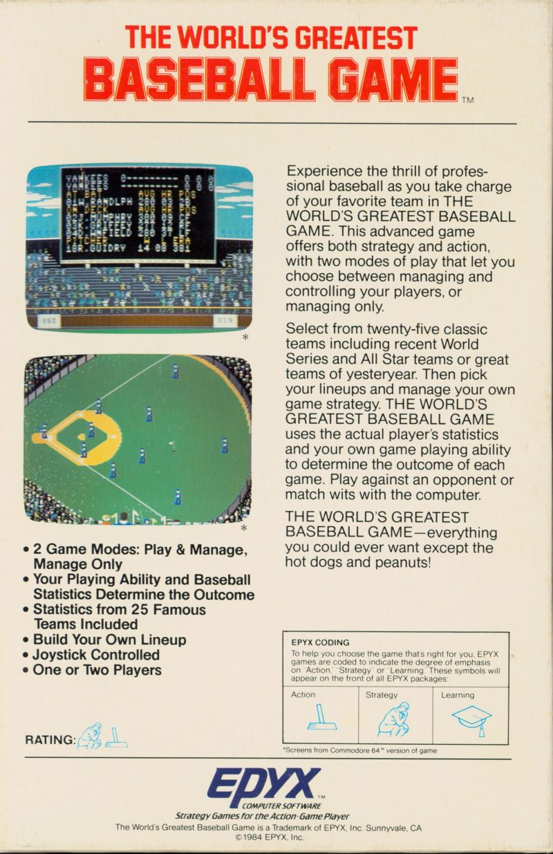 The World's Greatest Baseball Game dos
