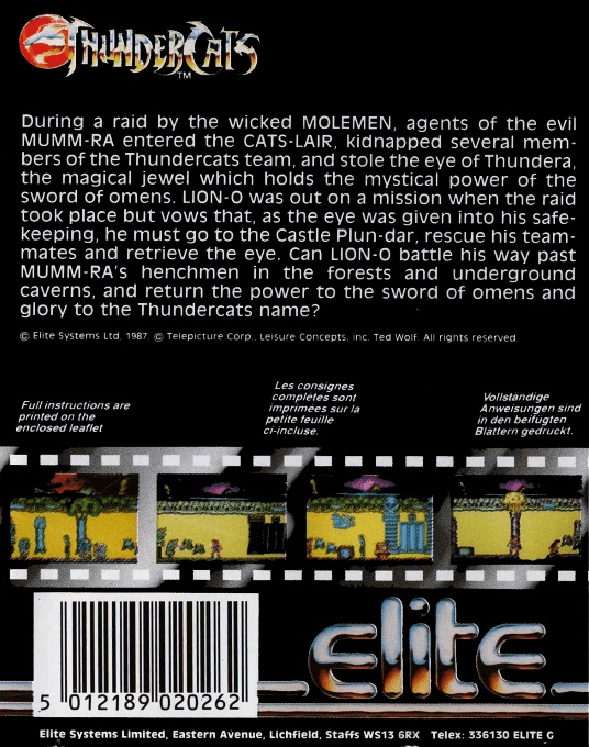 ThunderCats : The Lost Eye of Thundera - Dos