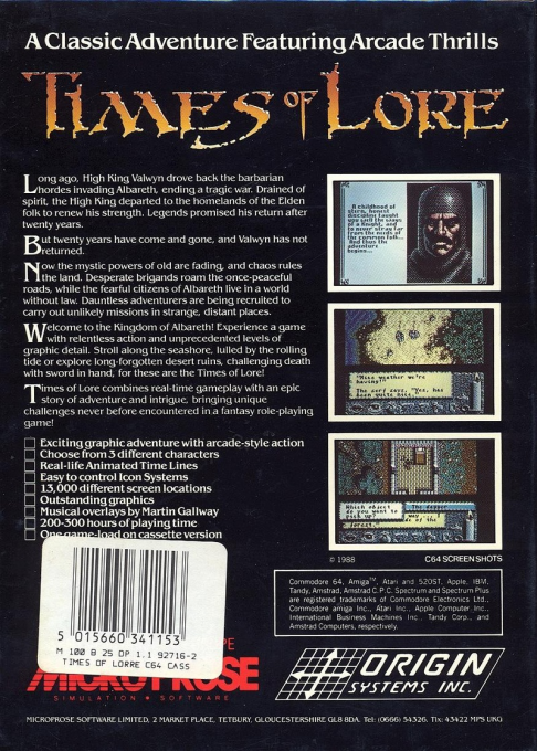 Times of Lore dos